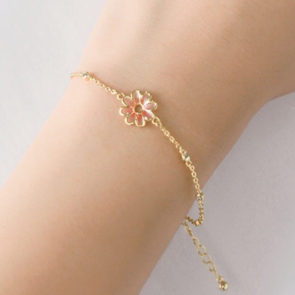 Blossom Bloom Gold Flower Bracelet
